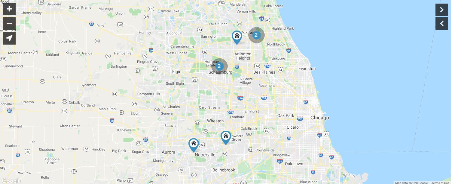Chicago Apartments Map